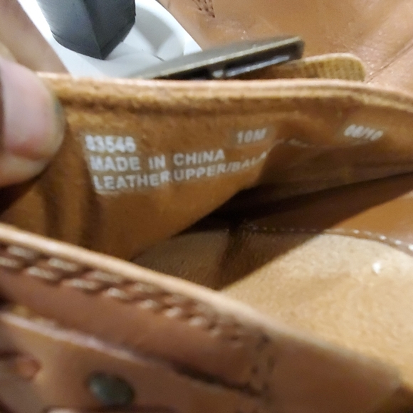 Clark's tan leather bendables clogs slipon mules size 10 - Picture 7 of 12